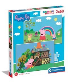 Clementoni Παιδικό Παζλ Supercolor Peppa Pig 2x60 τμχ