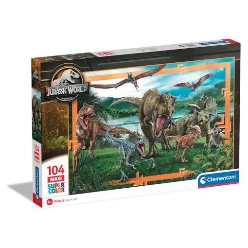 Clementoni Παιδικό Παζλ Maxi Supercolor Jurassic World 104 τμχ