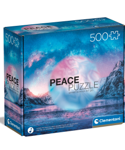 Clementoni Παζλ Peace Puzzles Light Blue 500 τμχ