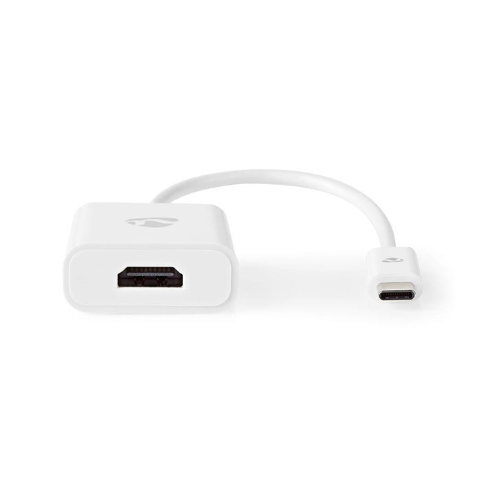 Μετατροπέας USB 3.2 Gen 1x1 Type-C αρσ. - HDMI θηλ., 0.20m, σε λευκό χρώμα. - NEDIS CCGP64651WT02 - Image 2