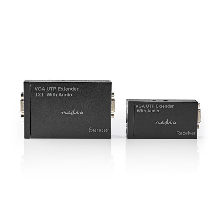 VGA Extender μέσω UTP για επέκταση του σήματος ήχου και εικόνας μέχρι 300m. - NEDIS CREP5930BK - Image 3