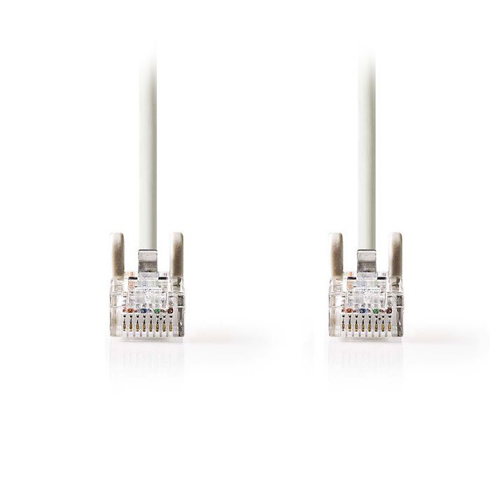 Καλώδιο δικτύου CAT 5e, U/UTP, 0.5m σε γκρι χρώμα. - NEDIS CCGP85100GY05 - Image 2