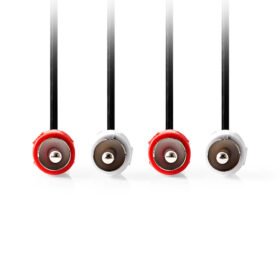 Καλώδιο 2x RCA αρσ. - 2x RCA αρσ., 1.50m. - NEDIS CAGL24200BK15