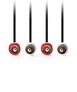 Καλώδιο 2x RCA αρσ. - 2x RCA αρσ., 3.00m. - NEDIS CAGL24200BK30