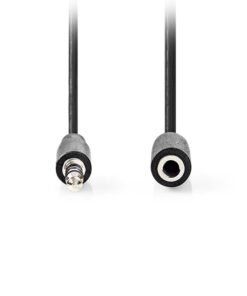 Καλώδιο προέκτασης ήχου 3,5mm Stereo αρσ. - 3,5mm Stereo θηλ., 5.00m. - NEDIS CAGL22050BK50