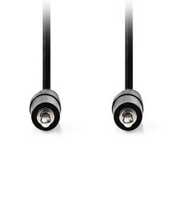 Καλώδιο ήχου 3,5mm αρσ. Stereo - 3,5mm αρσ. Stereo, 0.5m σε μαύρο χρώμα. - NEDIS CAGL22000BK05