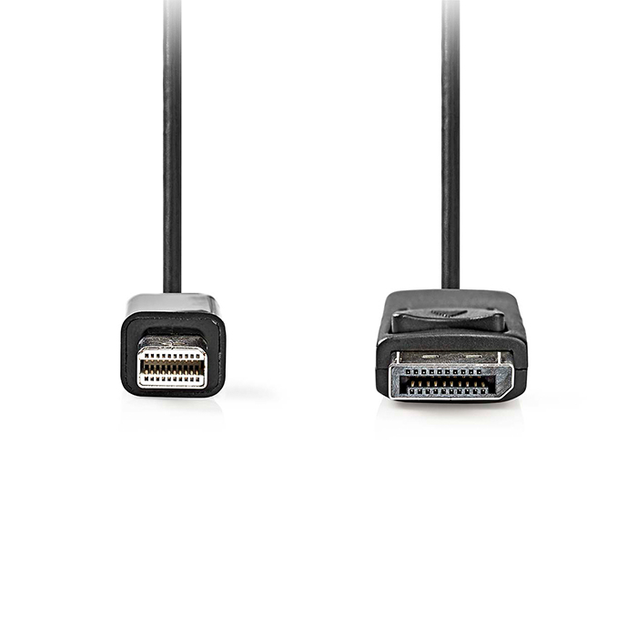 Καλώδιο MiniDisplayPort αρσ.- DisplayPort αρσ., 2.00m. - NEDIS CCGL37400BK20
