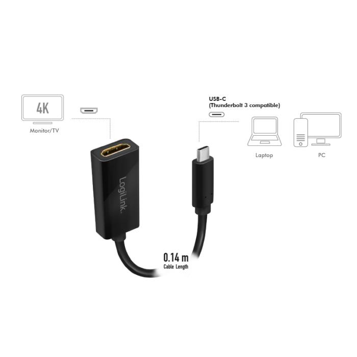 Type-C 3.2 to HDMI Logilink UA0380 - Image 2