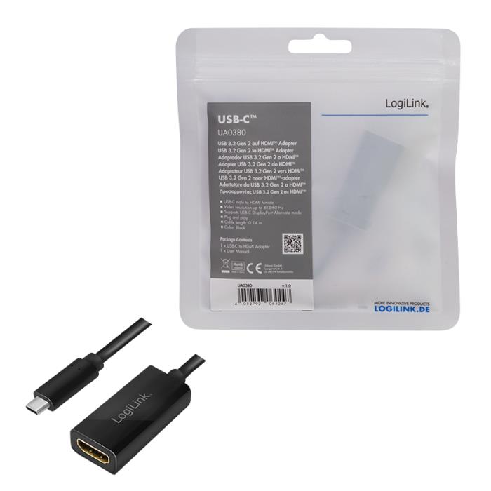 Type-C 3.2 to HDMI Logilink UA0380 - Image 3