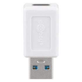 Αντάπτορας USB 3.2 Gen 1x1 A αρσ. - USB-C θηλ., σε λευκό χρώμα. - GOOBAY 55225