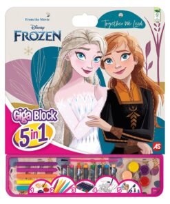 Giga Block Σετ Ζωγραφικής Disney Frozen 5 Σε 1 Για 3+ Χρονών