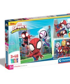 Clementoni Παιδικό Παζλ Super Color Marvel Spidey Και Οι Απίθανοι Φίλοι Του 3x48 τμχ