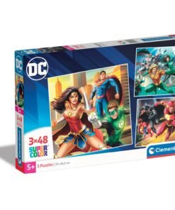 Clementoni Παιδικό Παζλ Super Color DC Comics Justice League 3x48 τμχ