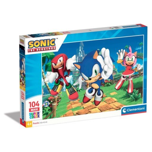 Clementoni Παιδικό Παζλ Maxi Super Color Sonic The Hedgehog 104 τμχ