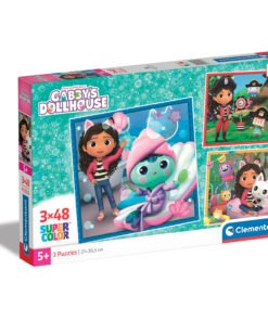 Clementoni Παιδικό Παζλ Super Color Gabby's Dollhouse 3x48 τμχ