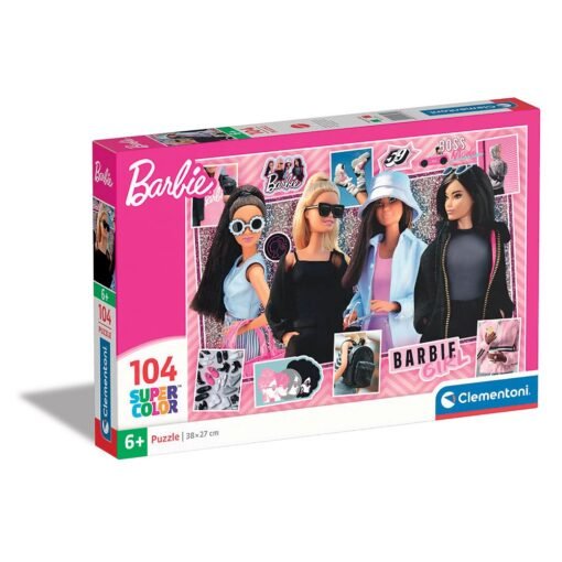 Clementoni Παιδικό Παζλ Glowing Lights Barbie 104 τμχ