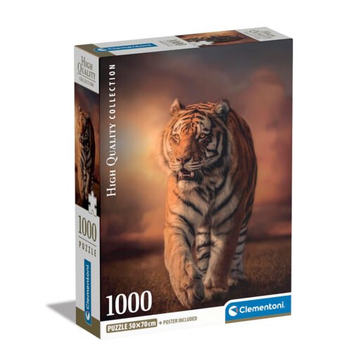 Clementoni Παζλ High Quality Collection Τίγρης 1000 τμχ - Compact Box