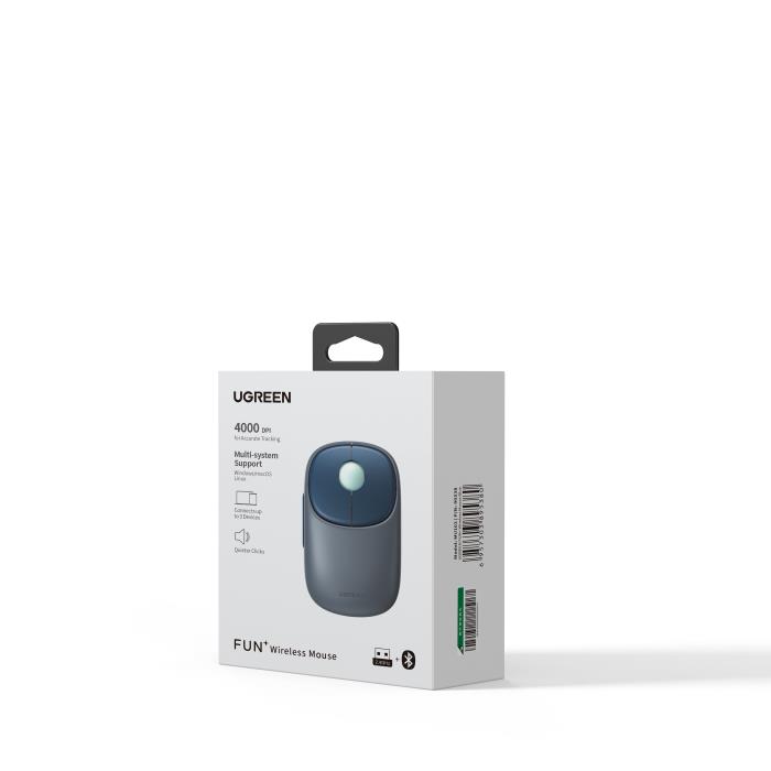 Mouse Wireless 2.4 GHz & Bluetooth UGREEN MU102 Blue 90538 - Image 3