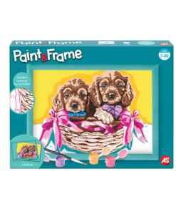 Paint & Frame Ζωγραφίζω Με Αριθμούς Αdorable Puppies Για Ηλικίες 9+ Χρονών