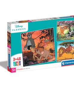 Clementoni Παιδικό Παζλ Super Color Disney Classics 3x48 τμχ