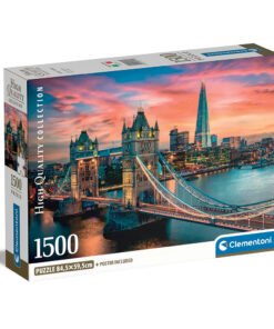 Clementoni Παζλ High Quality Collection Λυκόφως Λονδίνο 1500 τμχ - Compact Box