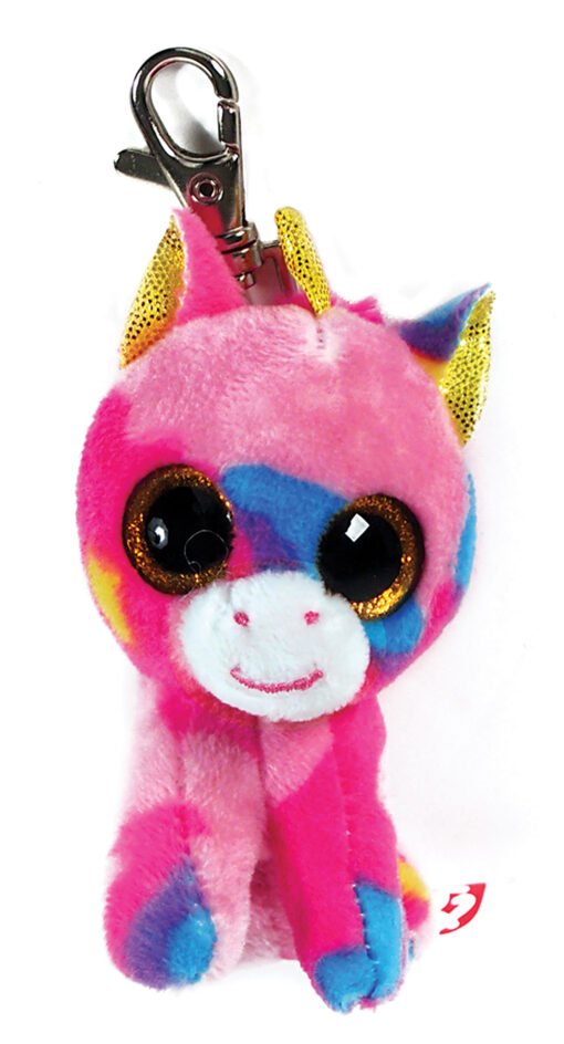 TY Beanie Boos Fantasia Χνουδωτό Κλιπ Μονόκερος Πολύχρωμος 8.5εκ