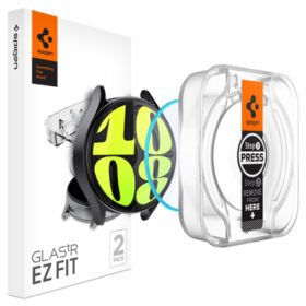Spigen - Glas.tR EZ Fit (2 pack) - Samsung Galaxy Watch7 44mm - Clear (AGL08493)