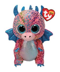 TY Beanie Boos Flint Χνουδωτός Δράκος Πολύχρωμος 15εκ