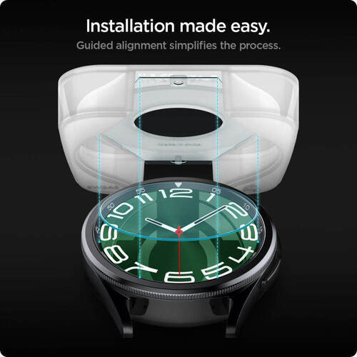 Spigen Glas.tR EZ Fit (2 pack) για το Samsung Galaxy Watch 6 Classic 47mm - Clear AGL07066 - Image 3