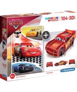 Clementoni Παιδικό Παζλ 3D Cars 104 τμχ