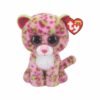 TY Beanie Boos Lainey Χνουδωτό Λεοπάρδαλη Ροζ 15εκ