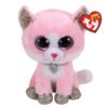 TY Beanie Boos Fiona Χνουδωτό Γατούλα Ροζ 23εκ