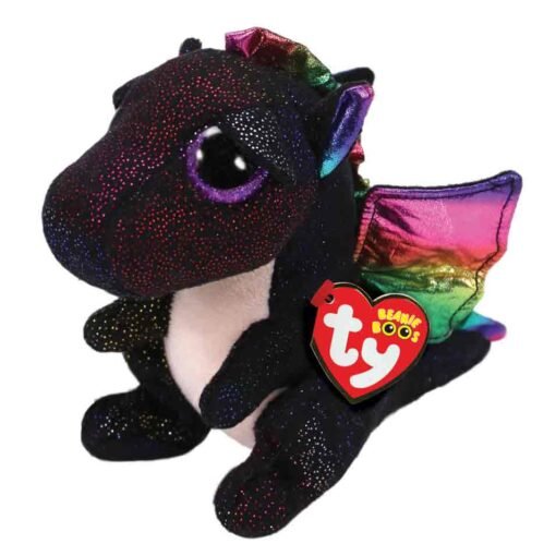 TY Beanie Boos Anora Χνουδωτό Δράκος Μαύρος 15εκ