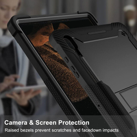 Techsuit Rugged TabShell + Glass Screen Protector για τα Samsung Galaxy Tab S8 Ultra / S9 Ultra / S10 Ultra - Black - Image 5