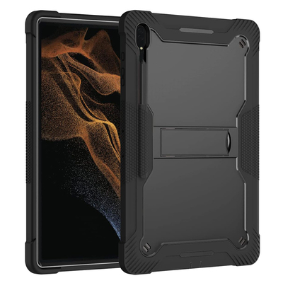 Techsuit Rugged TabShell + Glass Screen Protector για τα Samsung Galaxy Tab S8 Ultra / S9 Ultra / S10 Ultra - Black