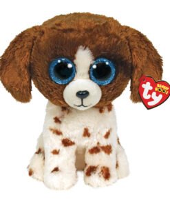 TY Beanie Boos Muddles Χνουδωτό Σκυλάκι Καφέ Και Λευκό 23εκ