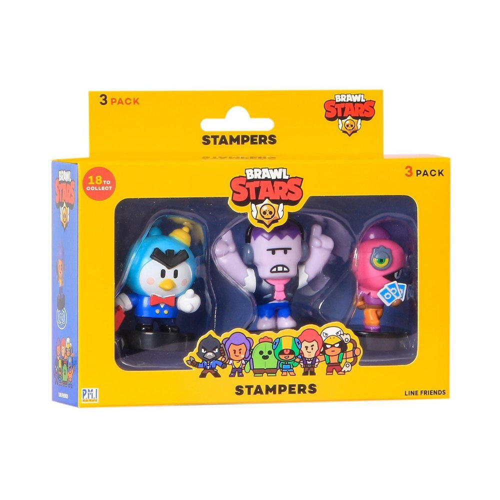 P.M.I. Brawl Stars Stampers - 3 Pack (S1) (Random) (BRW5021)