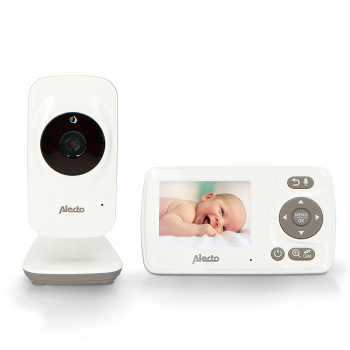 Full Eco Ασύρματη ενδοεπικοινωνία (baby monitor), τεχνολογίας FHSS 2.4GHz με δυνατότητα αμφίδρομης επικοινωνίας, κάμερα και έγχρωμη οθόνη 2.4" σε λευκό χρώμα. - ALECTO DVM-71 - Image 2