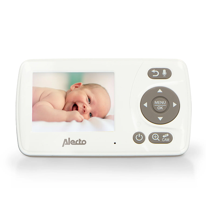 Full Eco Ασύρματη ενδοεπικοινωνία (baby monitor), τεχνολογίας FHSS 2.4GHz με δυνατότητα αμφίδρομης επικοινωνίας, κάμερα και έγχρωμη οθόνη 2.4" σε λευκό χρώμα. - ALECTO DVM-71 - Image 4