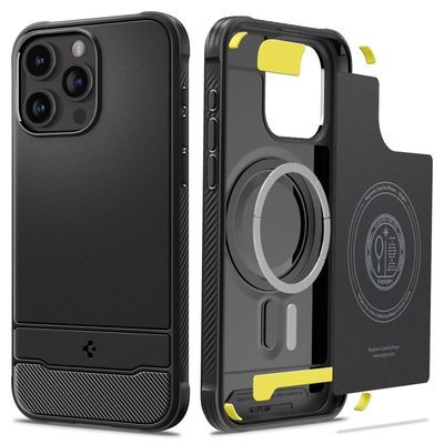 Spigen Rugged Armor MagSafe iPhone 15 Pro - Black ACS06703