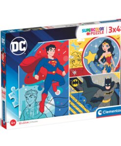 Clementoni Παιδικό Παζλ Super Color DC Comics 3x48 τμχ