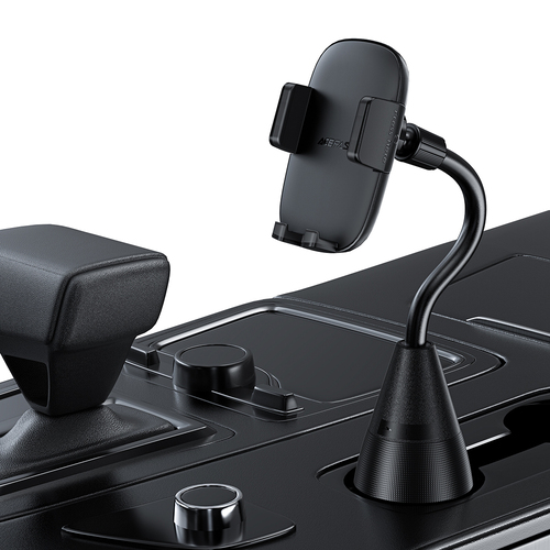 Acefast Car Holder (D24) for Cup Holder, 360° Rotation, Multi-angle Adjustment, for Phone 4.5-6.7" Black - Image 6