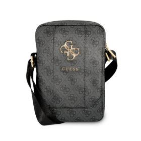 Guess 4G Big metal logo Tablet Bag- Τσαντάκι από δερματίνη κατάλληλο για tablet 10" (Grey - GUTB10G4GFGR)