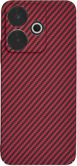 Techsuit Carbonite FiberShell Xiaomi Redmi 13 / Poco M6 4G - Red - Image 2