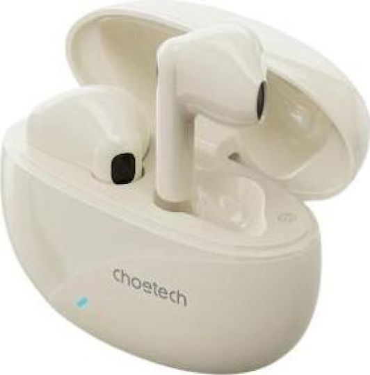 True Wireless Ακουστικά Bluetooth Choetech BH-T24 Κρεμ