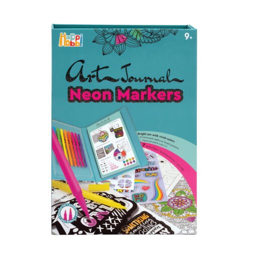 HappiHobbi Art Journal Neon Μαρκαδόροι Για 9+ Χρονών
