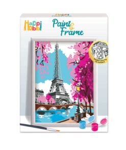 HappiHobbi Paint & Frame Paint by Numbers Spring Paris Για Ηλικίες 12+ Χρονών