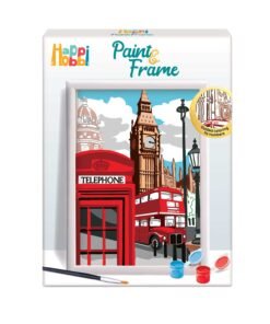HappiHobbi Paint & Frame Paint by Numbers Majestic London Για Ηλικίες 12+ Χρονών
