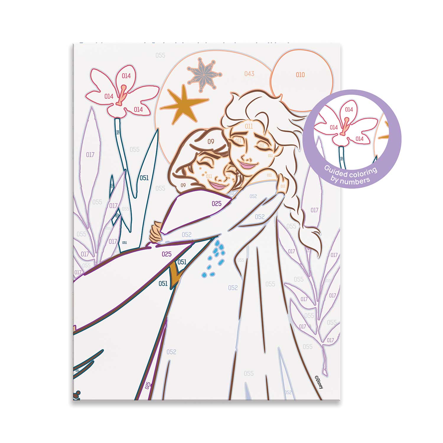 HappiHobbi Paint & Frame Paint by Numbers Disney Frozen Για Ηλικίες 6+ Χρονών - Image 5
