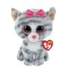 TY Beanie Boos Kiki Χνουδωτή Γατούλα Γκρι 23εκ